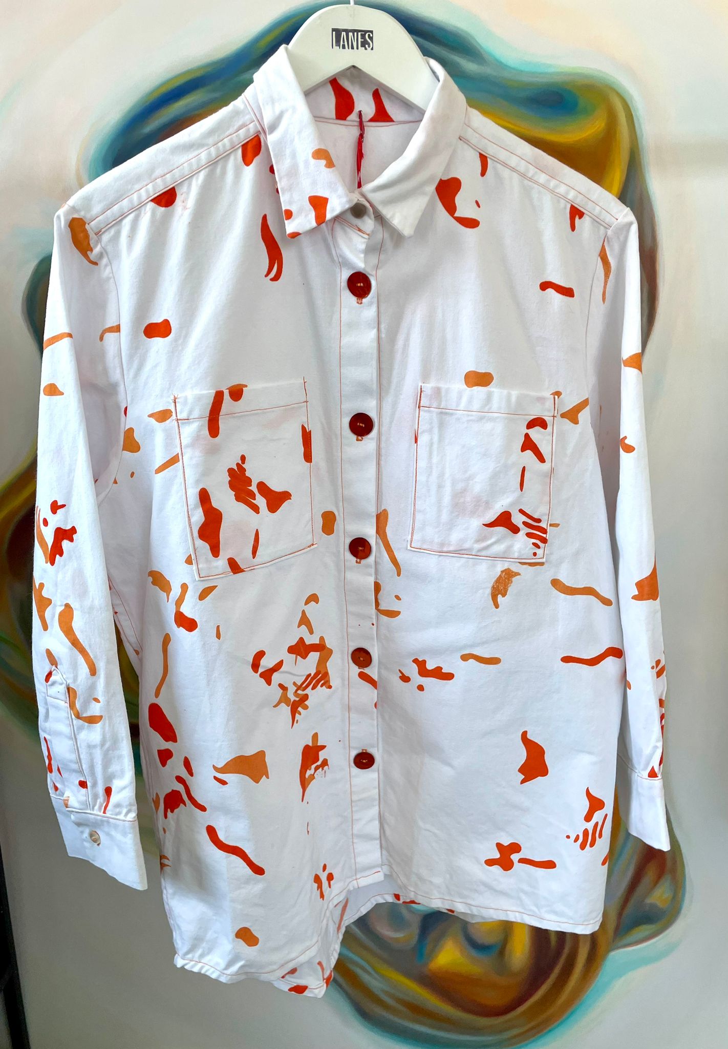 Screen Printed Handmade Fish Shirt