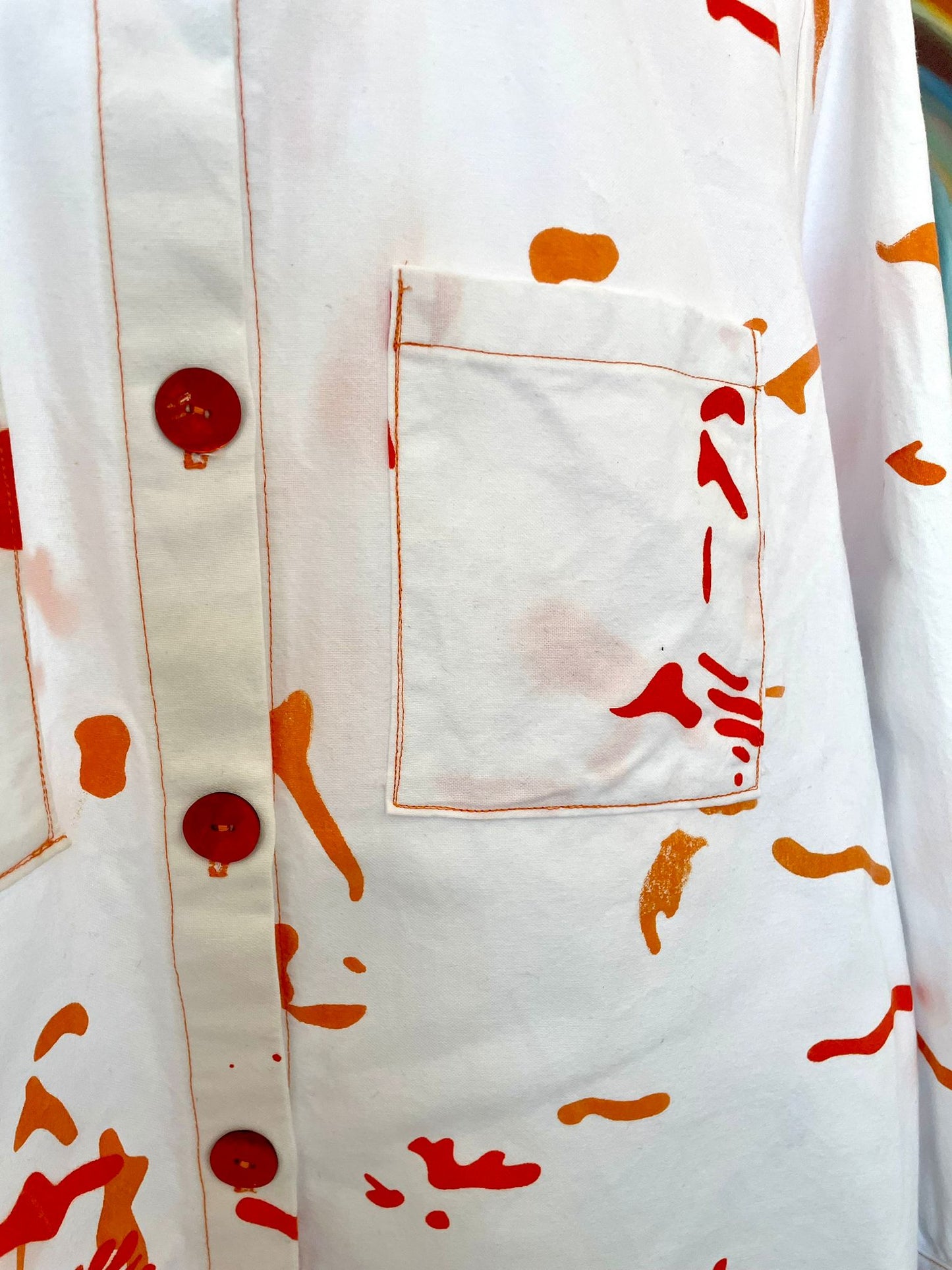 Screen Printed Handmade Fish Shirt