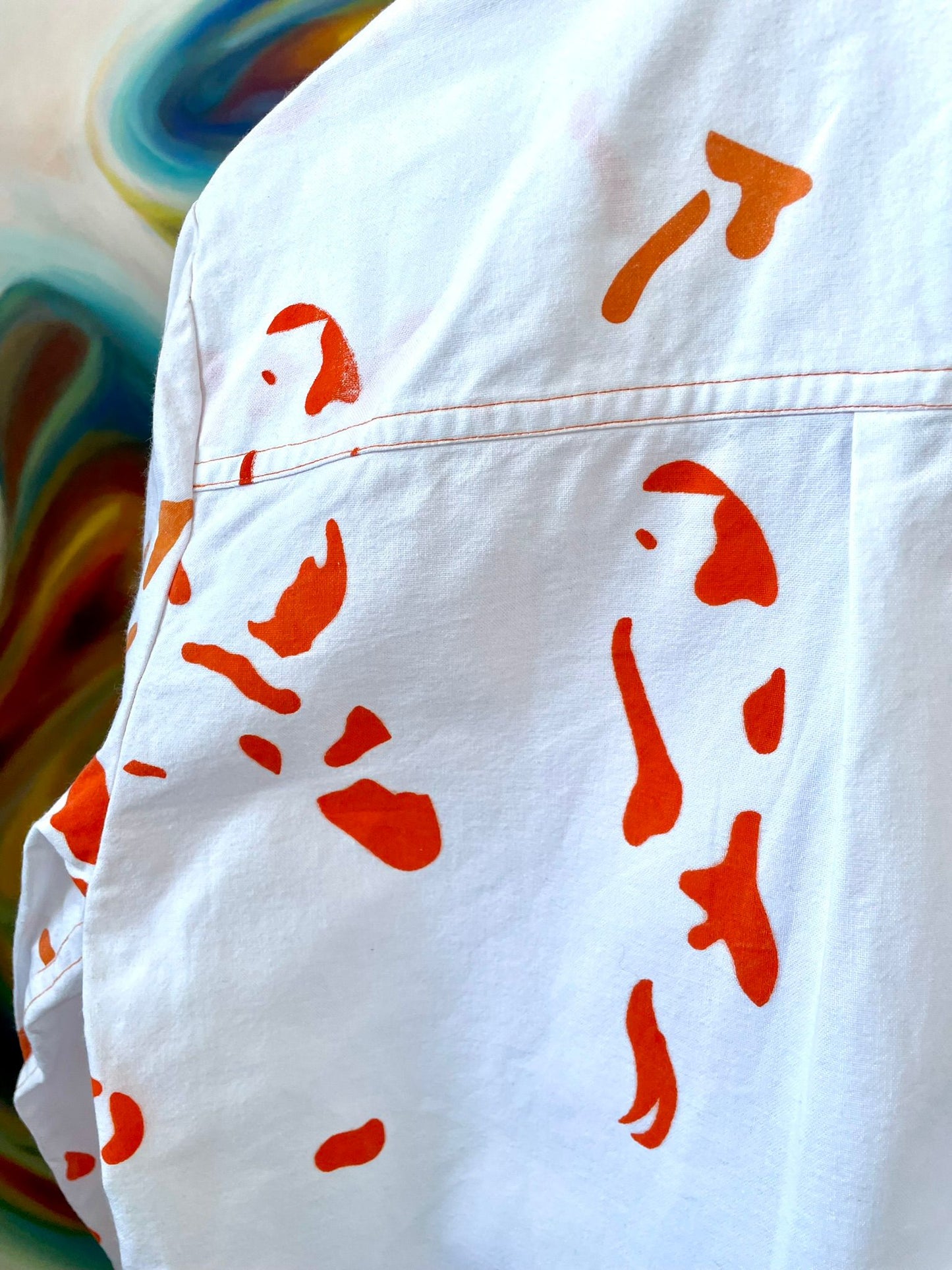 Screen Printed Handmade Fish Shirt
