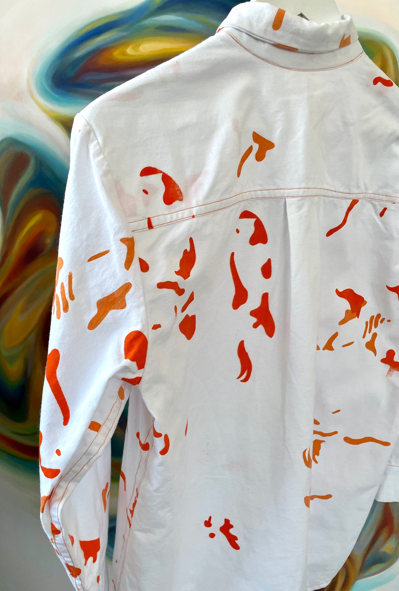 Screen Printed Handmade Fish Shirt