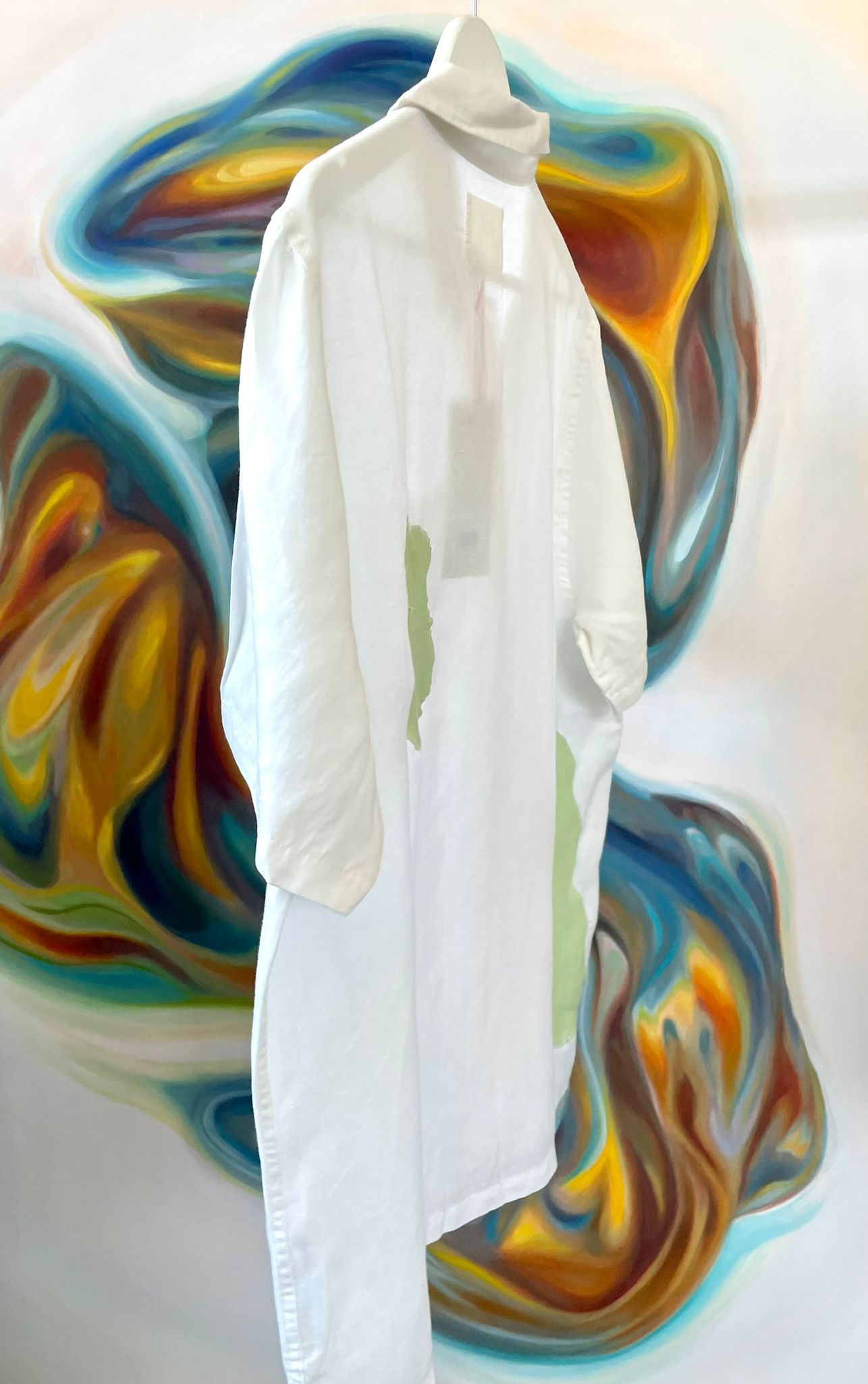 Classic Shirt with Appliqué in green