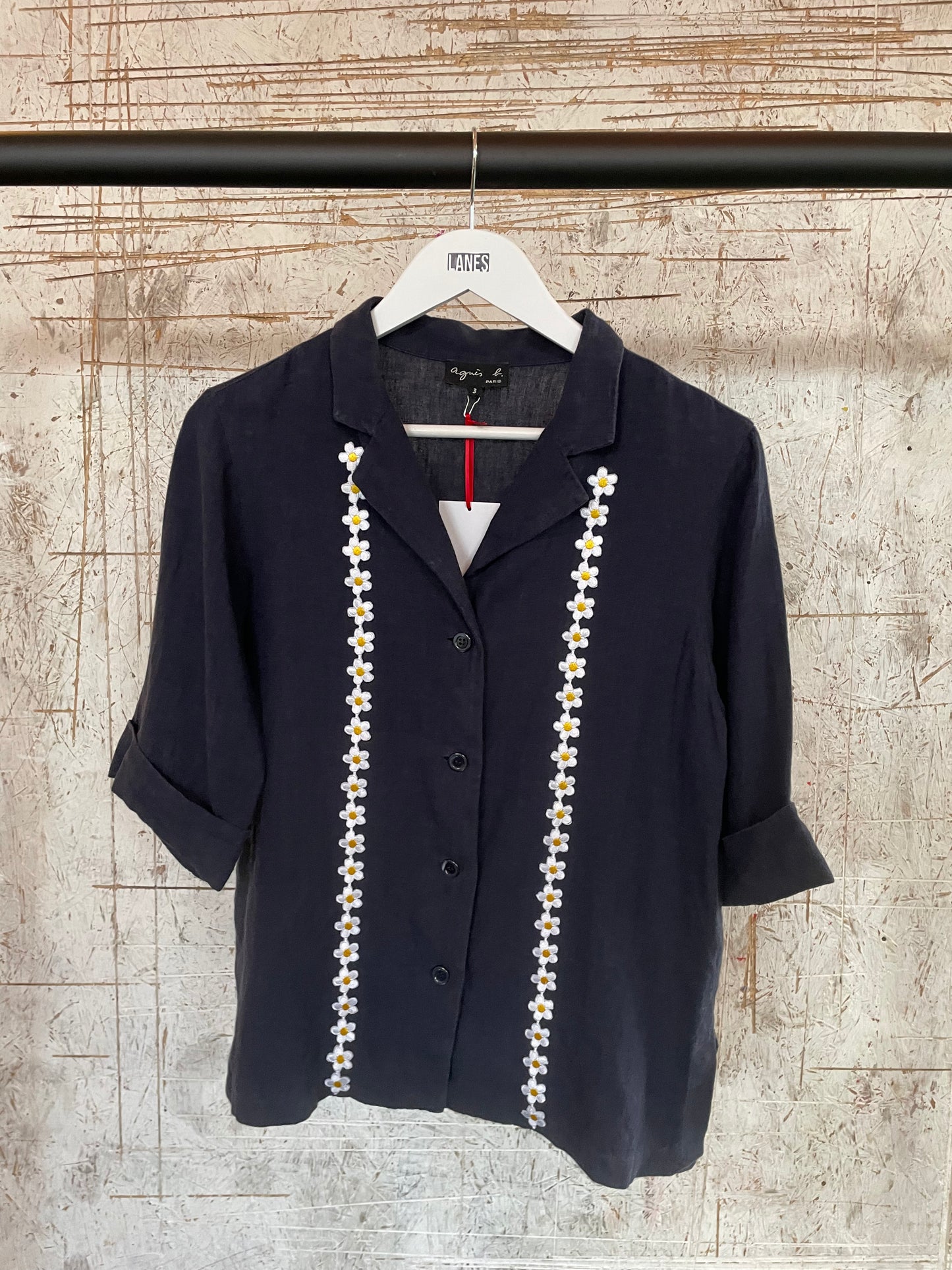 Linen Shirt with Embroidery