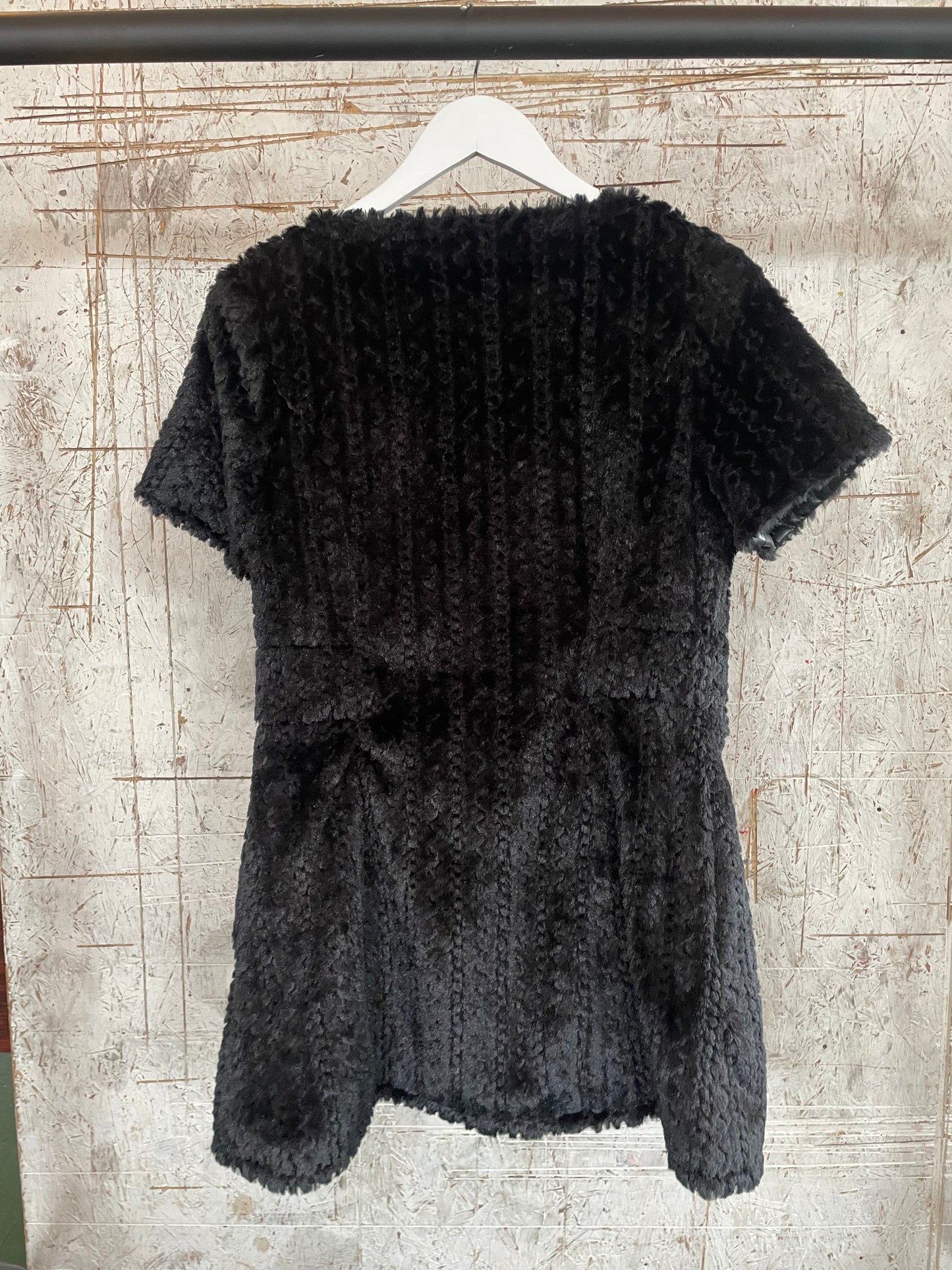 Fluffy Black Dress