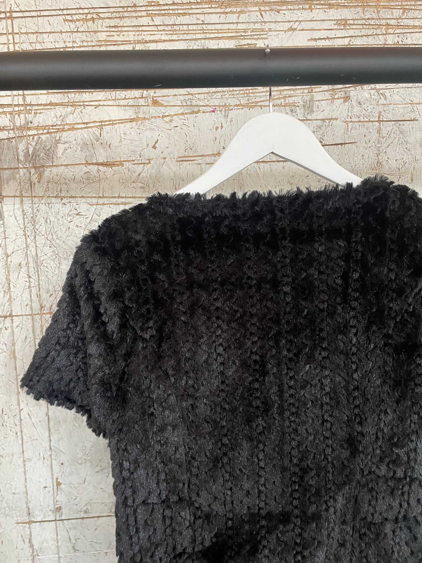 Fluffy Black Dress