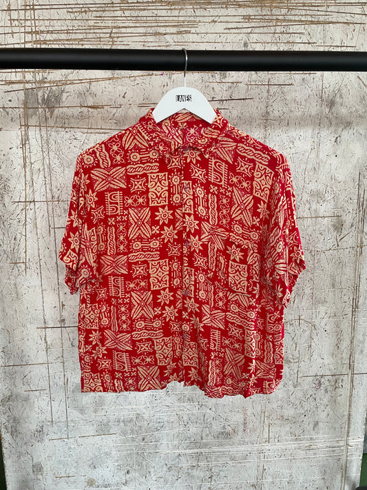 Red Patterned Shirt