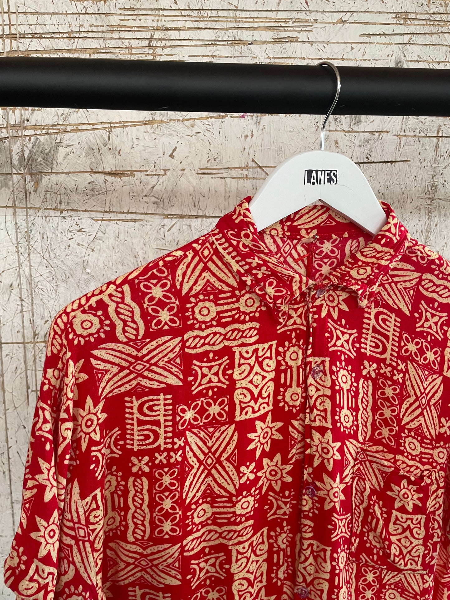 Red Patterned Shirt