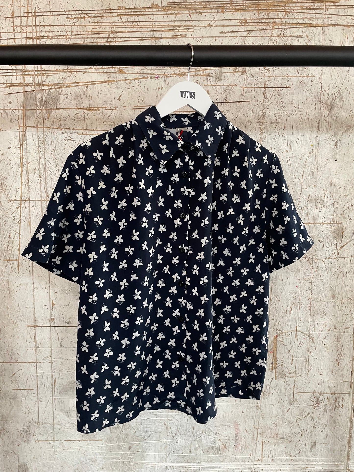 Floral Shirt in Navy