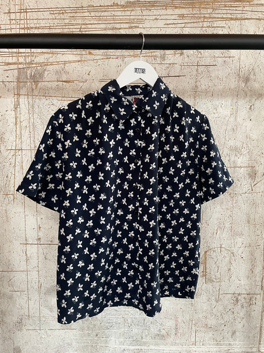 Floral Shirt in Navy