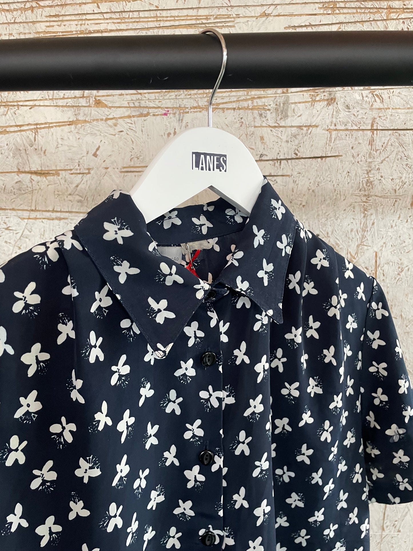 Floral Shirt in Navy
