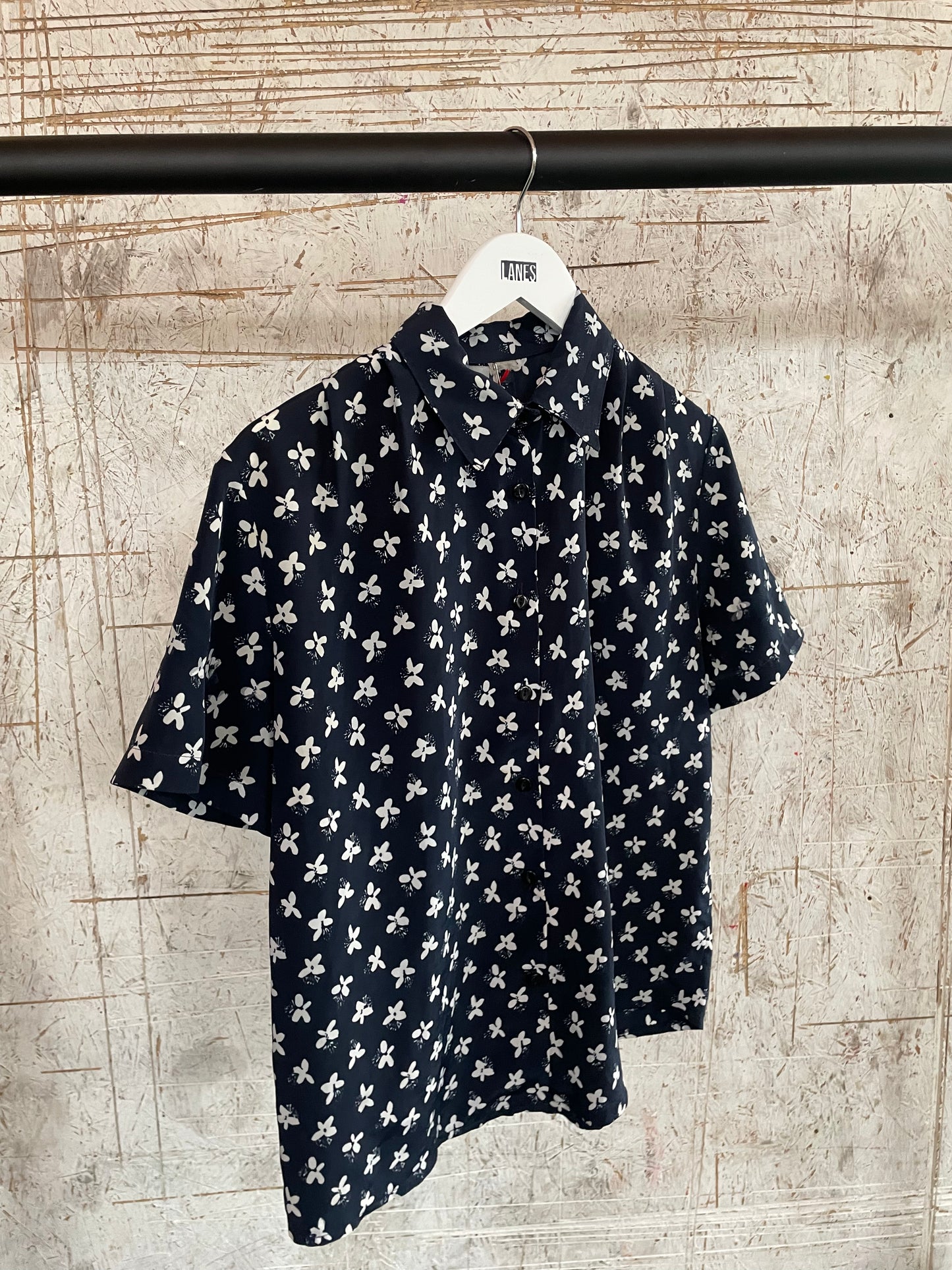 Floral Shirt in Navy