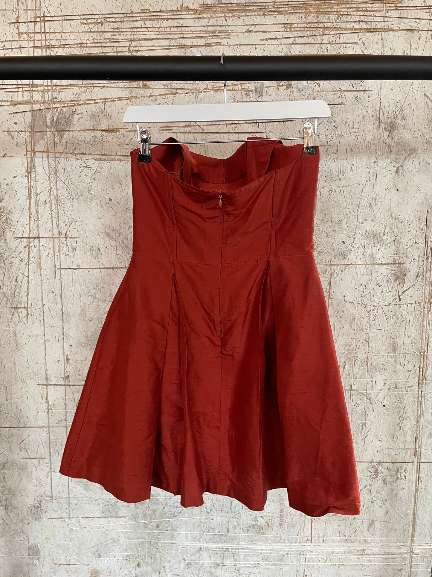 Silk Orange Corset Dress