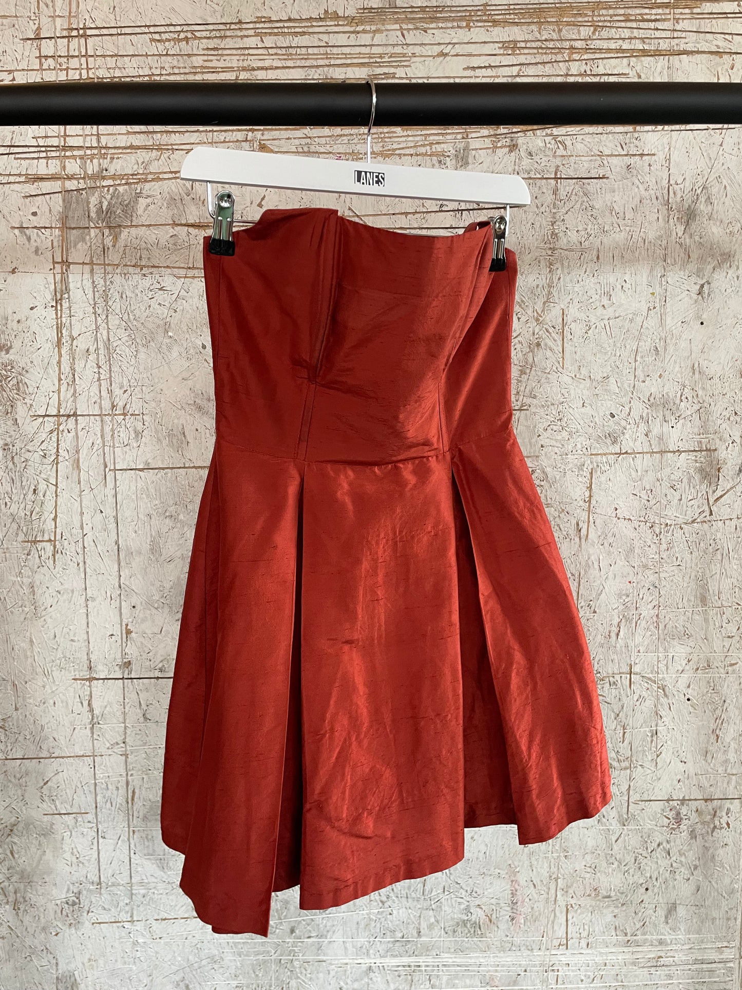 Silk Orange Corset Dress