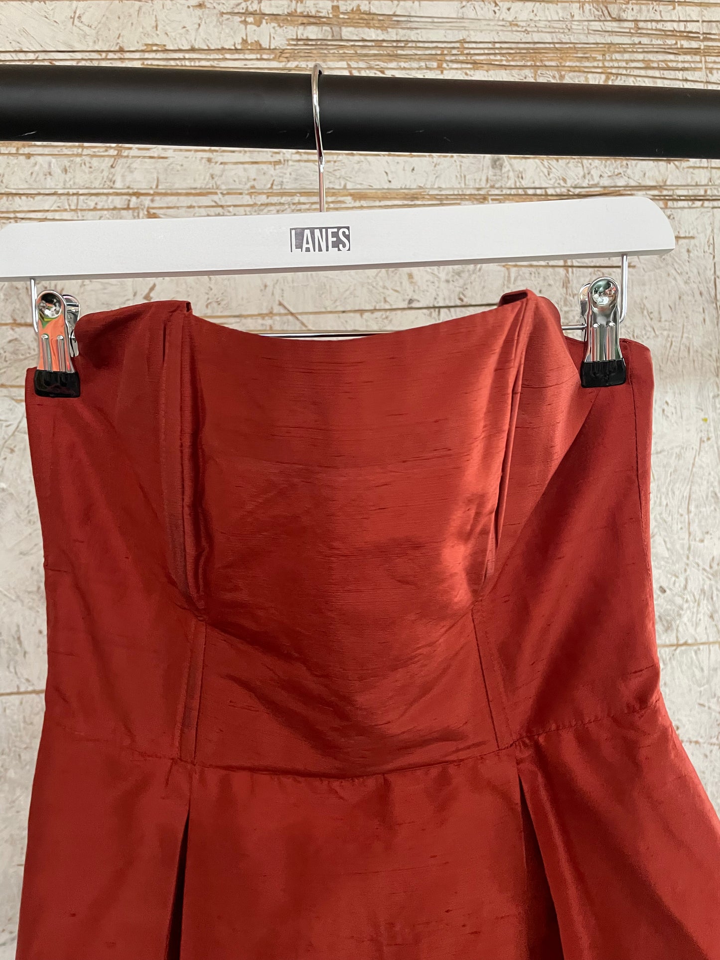 Silk Orange Corset Dress