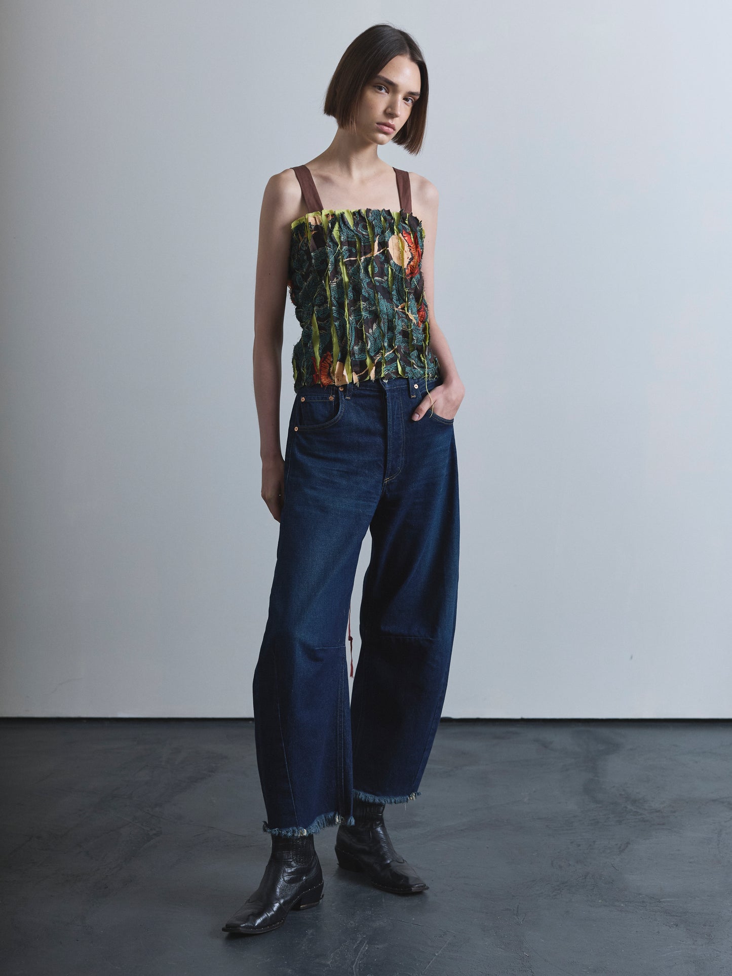 Pleat Fray Top