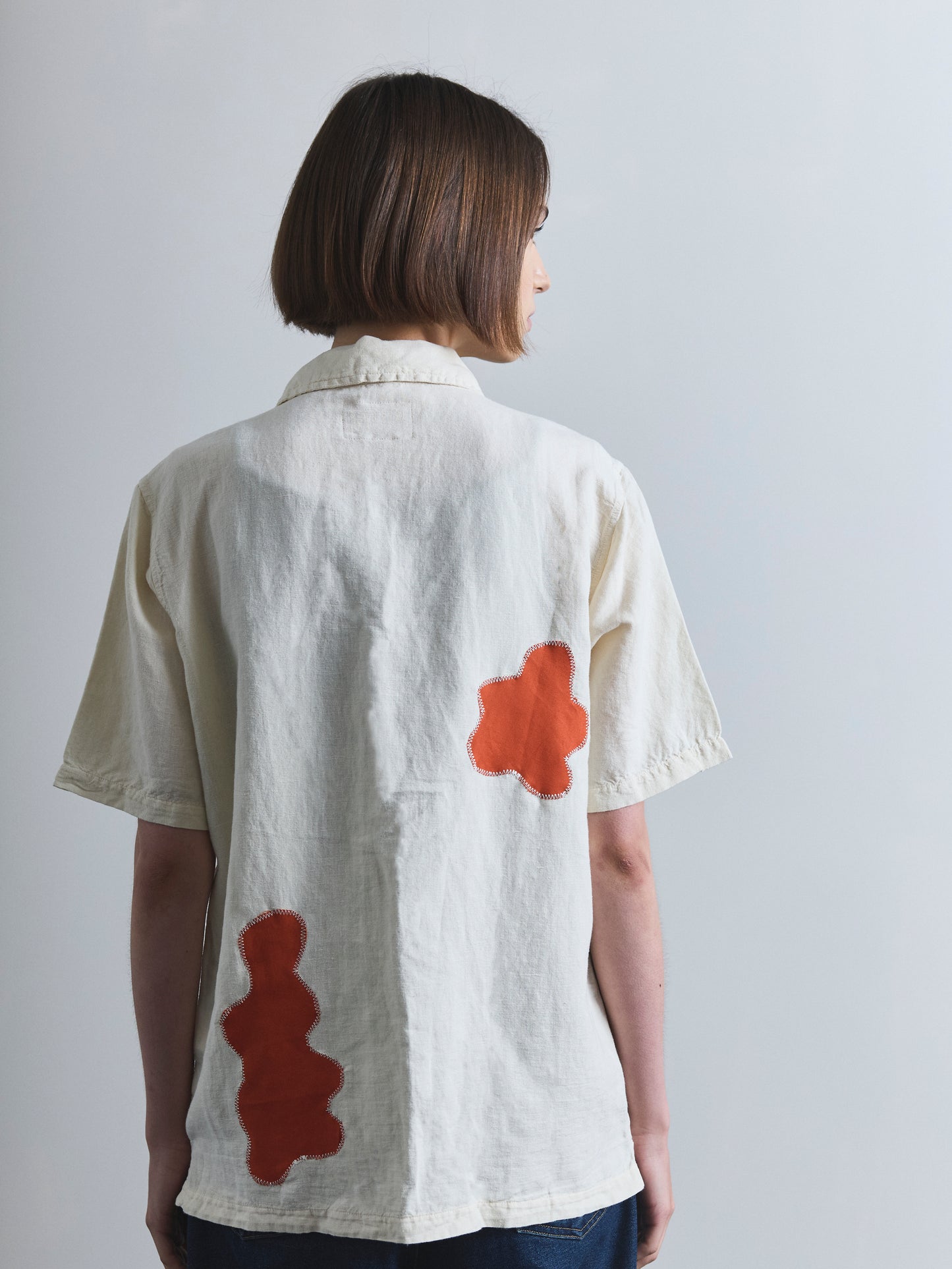 Linen Shirt with Appliqué