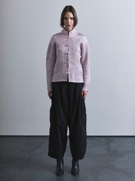 Crinkle Jacket with Embroidery