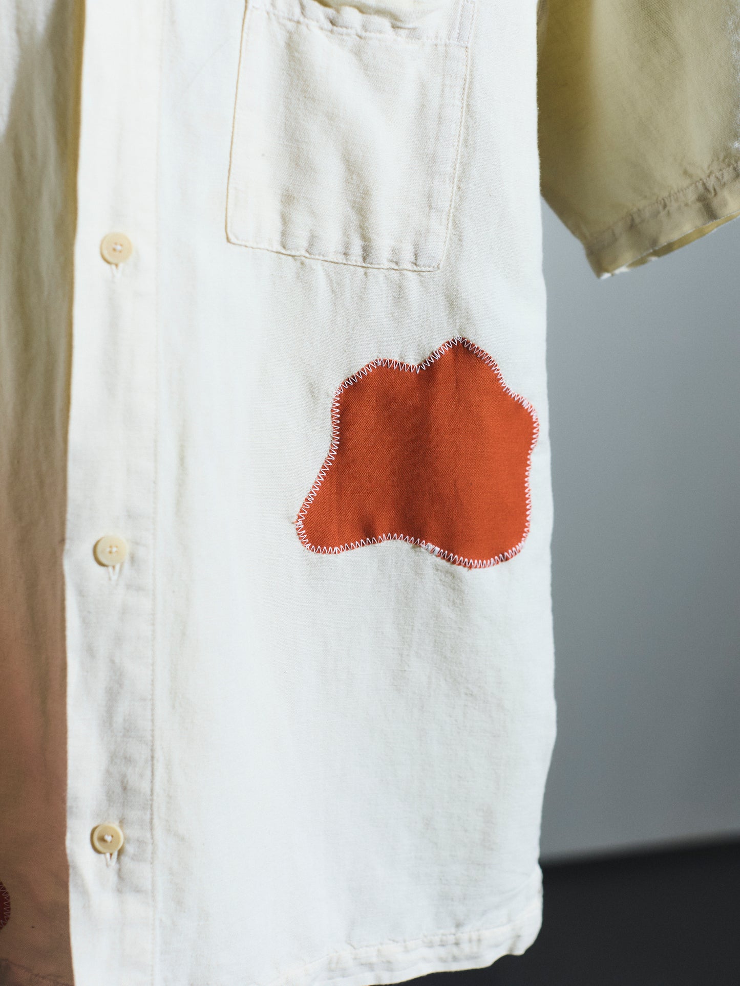 Linen Shirt with Appliqué