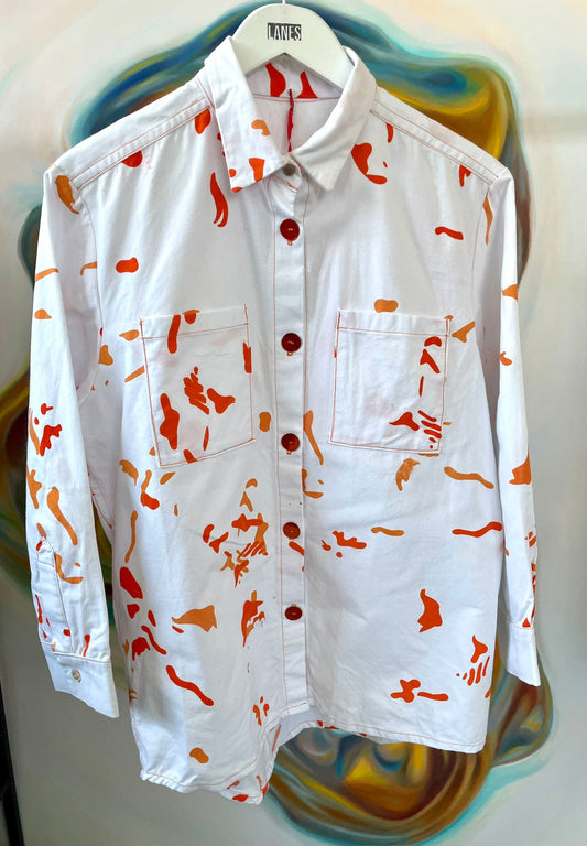 Screen Printed Handmade Fish Shirt