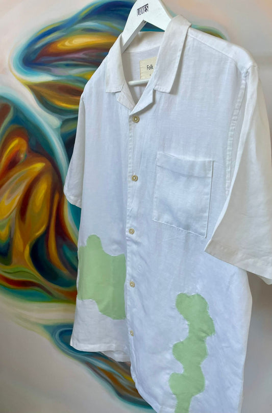 Classic Shirt with Appliqué in green