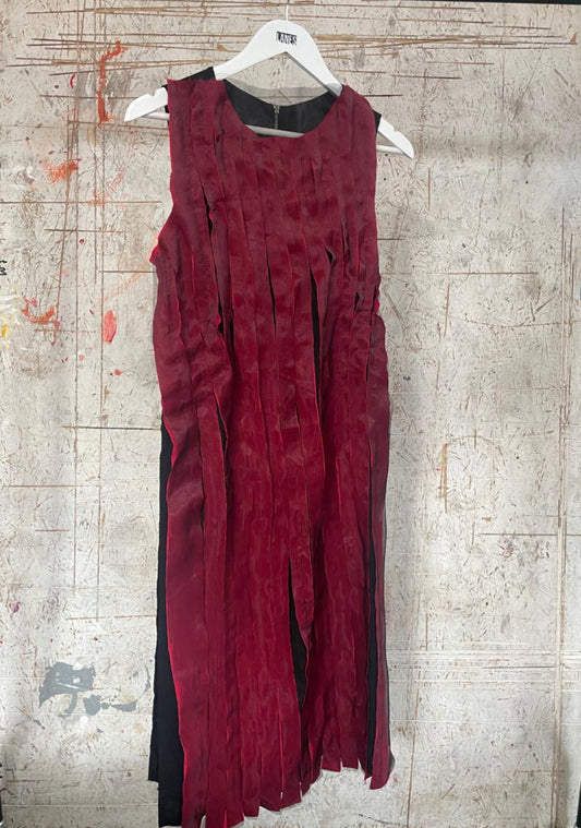 Layer Pleat Dress - Black